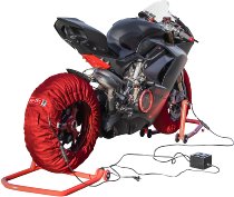 SD-TEC couverture chauff. pour pneu ´Digital 2´ - avant <120-17, arrière <200/60-17, rouge