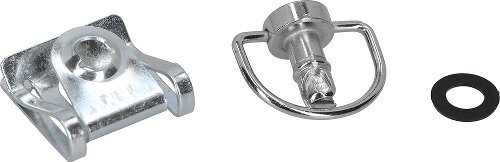 SD-Tec Quick release fasteners set of 5, 14mm, silver, with plate