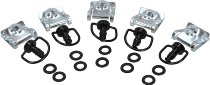 SD-Tec Quick release fasteners set of 5, 14mm, black, with plate