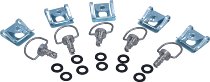SD-Tec Quick release fasteners set of 5, 14mm, stainless steel, with plate