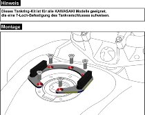 Hepco & Becker Tankring Lock-it universal 7 hole mounting for Kawasaki