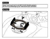 Hepco & Becker Tankring Lock-it universal 5 hole fastening for Moto Guzzi with metal tank