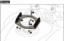Hepco&Becker Tankring Lock-it inkl. Tankrucksackgegenhalter für Moto Guzzi V7 II Scrambler/Stornello