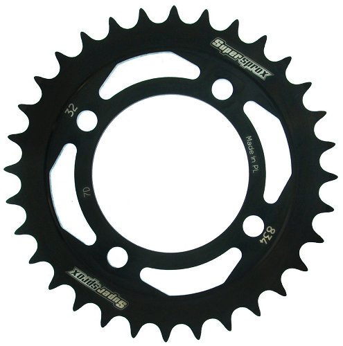 Supersprox acero rueda de cadena 420 - 32Z (negro)