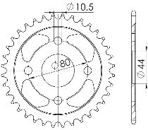 Supersprox acier roue d`entrainement 420 - 36Z (noir)