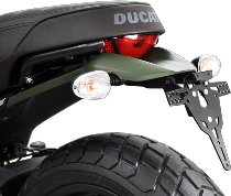 Zieger Support de plaque d`immatriculation Pro, noir - Ducati 800 Scrambler