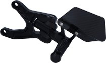 Gilles adjustable footrest system, black - Yamaha YZF-R1