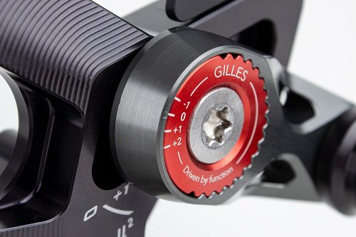 Sistema di pedane Gilles MUE2, nero - Ducati V4, S Streetfighter