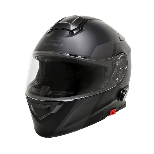 Moto Guzzi Modular helmet bluetooth, grey, size: L