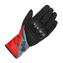 Aprilia Winter gloves long, black/grey/red, size: XL