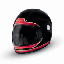 Moto Guzzi Integralhelm, schwarz-rot, Größe: M