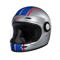 Moto Guzzi Integral helmet, silver-blue, size: XL