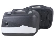 Hepco & Becker right Junior-single side case FLASH 30 with silver cover, Black