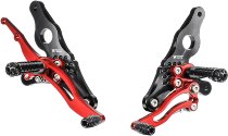 Bonamici Racing adjustable rear sets, kit Ducati Hypermotard 2007/2012