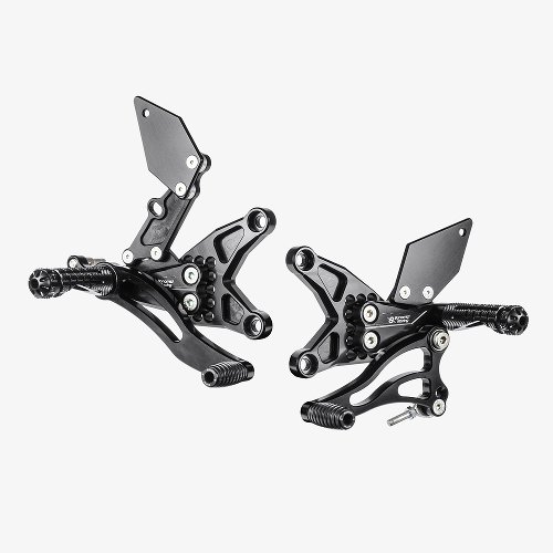 Bonamici Racing adjustable rear sets, kit Kawasaki ZX-10R 2016>