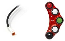 Jetprime Left handlebar switch, red - Ducati