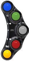 Jetprime Interruptor manillar izquierdo, negro - Ducati Panigale V4/S/R, Streetfighter V4