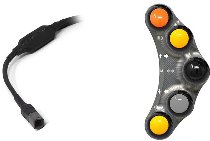 Jetprime Left handlebar switch, titanium - Ducati Panigale V4/S/R, Streetfighter V4
