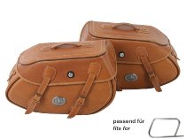 Hepco & Becker Saddle bag set Buffalo for tube saddlebag carrier, Sandbrown