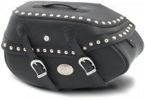 Hepco & Becker Leather single bag Buffalo Custom right for tube saddlebag carrier, Black