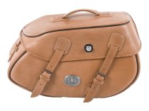 Hepco & Becker Leather single bag Buffalo right for C-Bow Carrier, Sandbrown