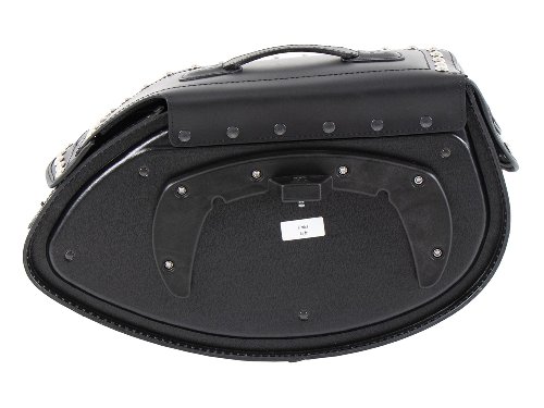 Hepco & Becker Leather single bag Buffalo Custom left for C-Bow Carrier, Black