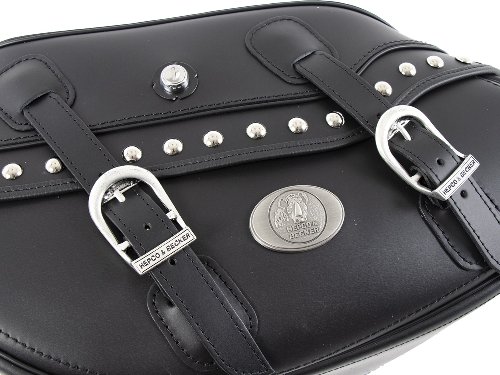 Hepco & Becker Leather single bag Buffalo Custom right for C-Bow Carrier, Black