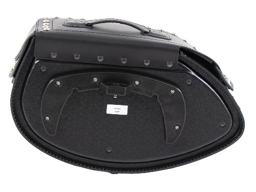 Hepco & Becker Leather single bag Buffalo Custom right for C-Bow Carrier, Black