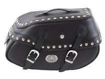 Hepco & Becker Leather single bag Buffalo Big Custom right for C-Bow Carrier, Black
