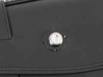 Hepco & Becker Leather single bag Rugged left for C-Bow holder, Black