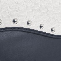 Hepco & Becker Leatherbags Ivory for tube saddlebag carrier, Black