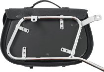 Hepco & Becker Leatherbags Ivory for tube saddlebag carrier, Black