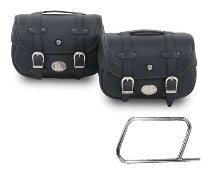 Hepco & Becker Leatherbags Liberty for tube saddlebag carrier, Black