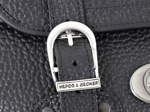 Hepco & Becker Leather single bag Liberty for C-Bow carrier, Black