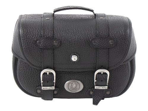 Hepco & Becker Leather single bag Liberty for C-Bow carrier, Black
