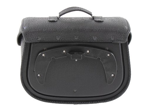 Hepco & Becker Leather single bag Liberty Big for C-Bow carrier, Black