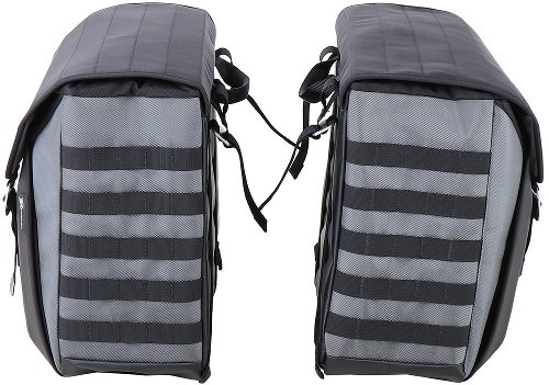 Hepco & Becker Sidebags Xtravel Basic incl. 2x universal holding plates for side carrier, Black