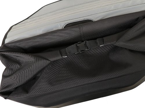 Hepco & Becker right single sidebag Xtravel Basic + universal holding plate for side carrier, Black
