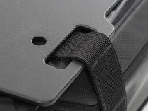 Hepco & Becker right single sidebag Xtravel Basic + universal holding plate for side carrier, Black