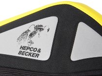 Hepco & Becker Tankbag Lock it Royster with yellow zipper, Black
