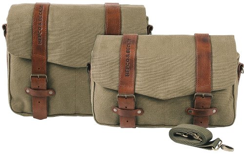 Hepco & Becker Legacy courier bag set M/L for C-Bow carrier, Green