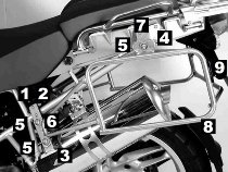 Hepco & Becker Sidecarrier Lock-it, Black - BMW R 1200 GS Adventure (2006->2013)