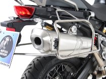 Hepco & Becker Sidecarrier Cutout stainless steel + Xplorer sideboxes, Silver - BMW F 750 GS (2018-)