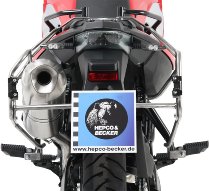 Hepco & Becker Sidecarrier Cutout stainless steel + Xplorer sideboxes silver - BMW F650 GS / F700 GS