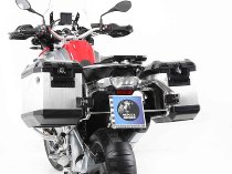 Hepco & Becker Sidecarrier Cutout stainless steel + Xplorer sideboxes, Silver - BMW R1200GS LC