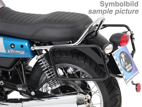 Hepco & Becker Sidecarrier permanent mounted, Chrome - Moto Guzzi V 7 III Stone/Special/Anniversario