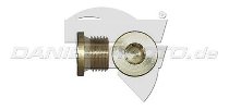 Screw plug for lamda M12x1.25 mm, brass