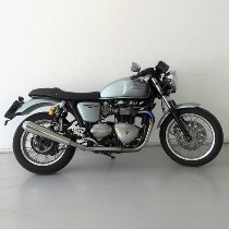 Mistral Silencer kit, conical, stainless-steel, polished, with homologation - Triumph 900 Thruxton