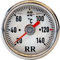 RR Ölthermometer weiß 20x1.5x25 - Suzuki 550, 650, 750, 800, 900, 1000, 1100, 1200, 1400 GSF, GSX...