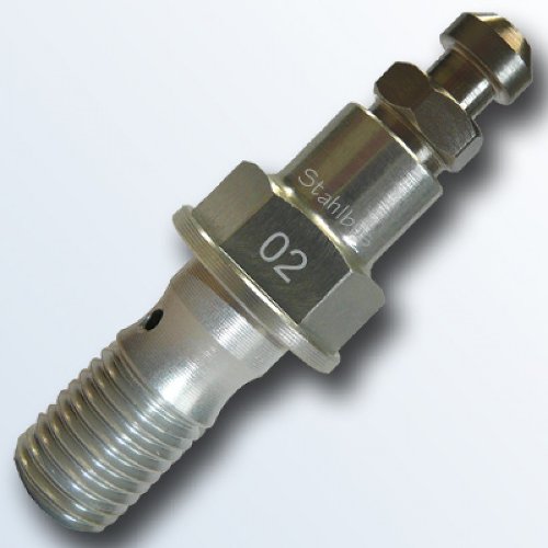 stahlbus Banjo bolt with bleeder valve 7/16 inch-24UNFx20mm, aluminium